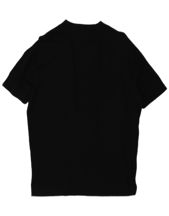 Męska koszulka T-shirt Zara XL, czarna, bawełniana