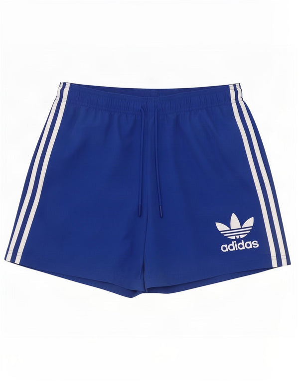 Męskie spodenki sportowe Adidas, średni niebieski poliester