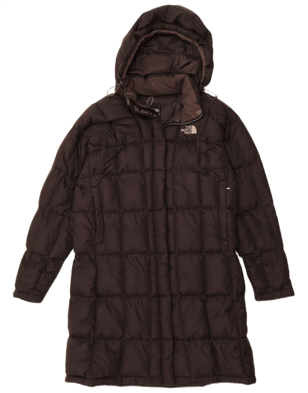 Damski ocieplany płaszcz z kapturem THE NORTH FACE UK 40, duży, czarny nylon