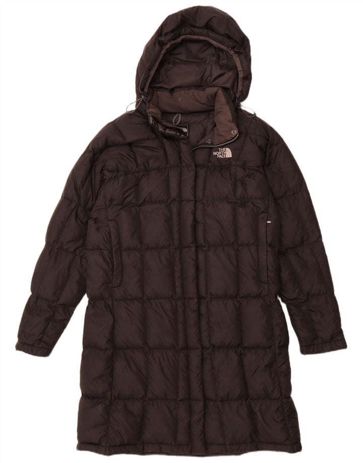 Damski ocieplany płaszcz z kapturem THE NORTH FACE UK 40, duży, czarny nylon
