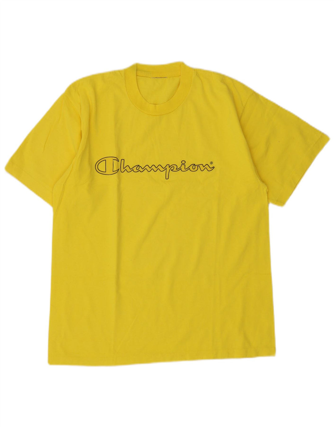 Męski T-shirt Champion z grafiką, średni żółty