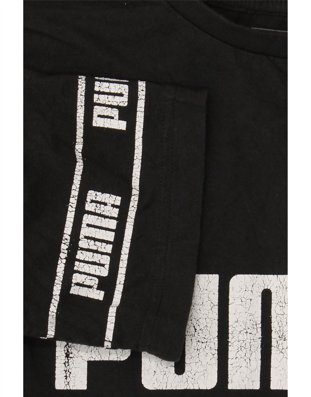 Chłopięcy T-shirt z grafiką PUMA, rozmiar 13-14 lat, duży, czarny, bawełniany