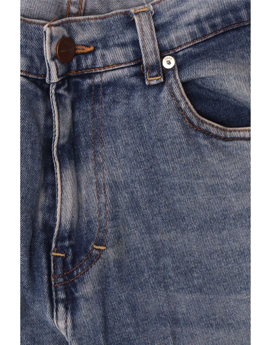 Męskie jeansy przycięte Zara, duże, W32 L24, niebieskie