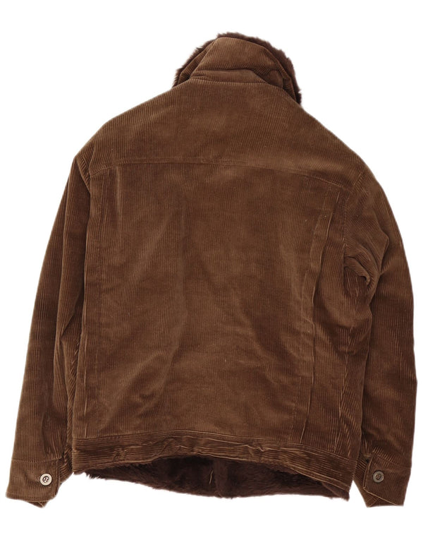 Vintage męska kurtka sztruksowa Sherpa UK 36 Small Brown