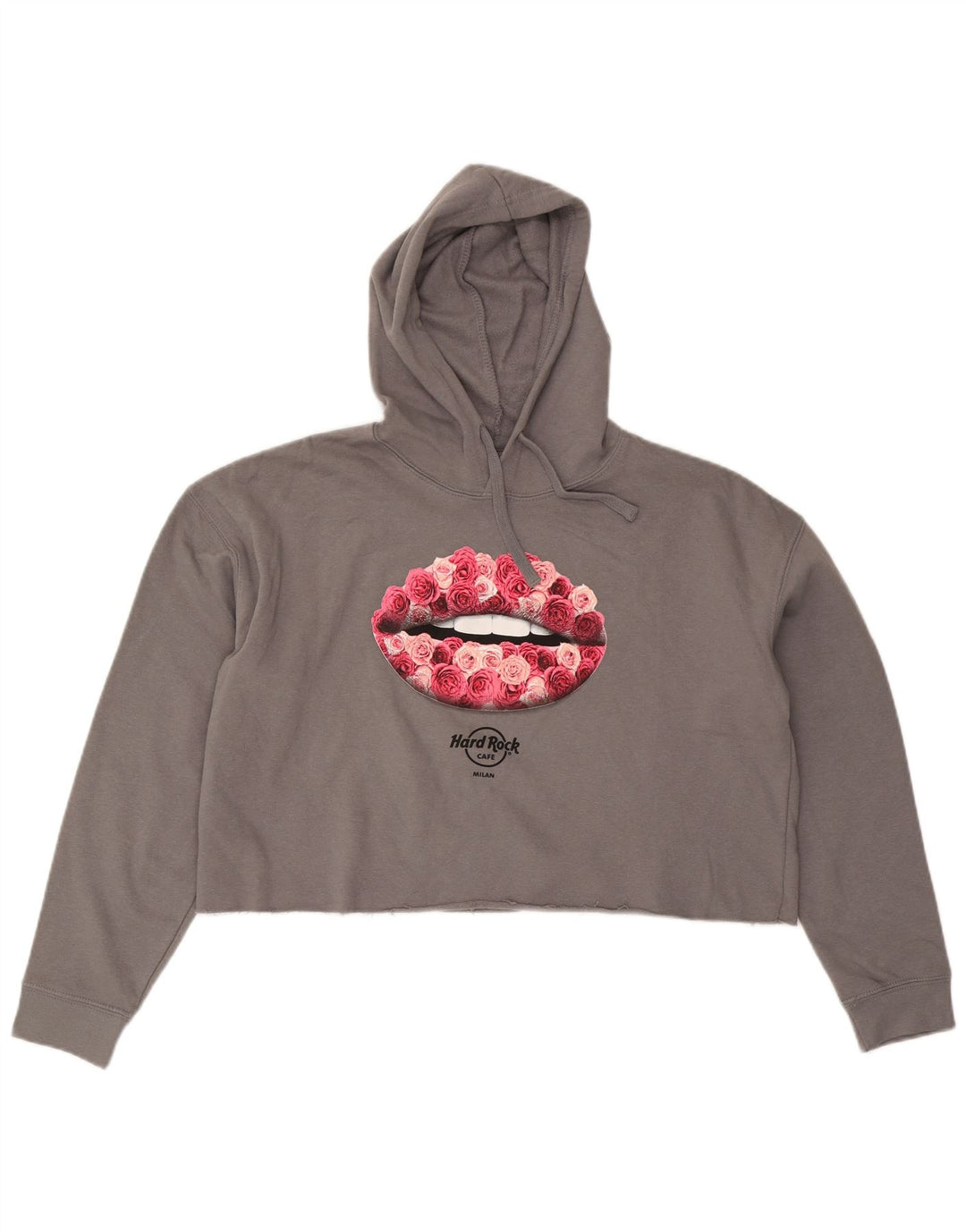 HARD ROCK CAFE Damski sweter oversize z kapturem Milan UK 16, duży, szary