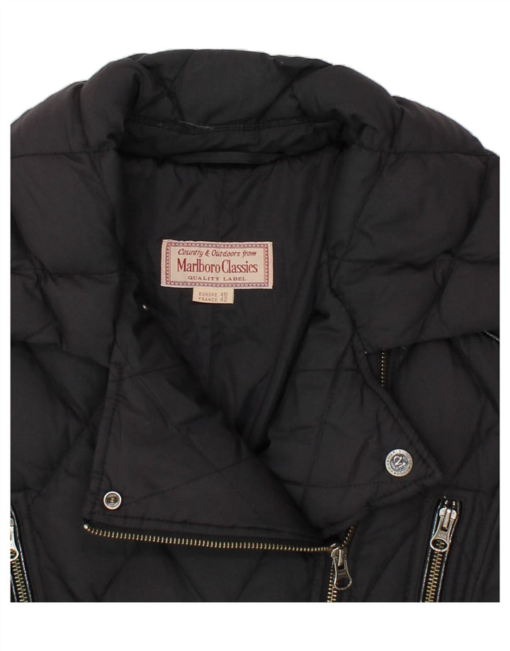 MARLBORO CLASSICS Womens Padded Jacket EU 46 XL Black Polyester Vintage Marlboro Classics and Second-Hand Marlboro Classics from Messina Hembry 