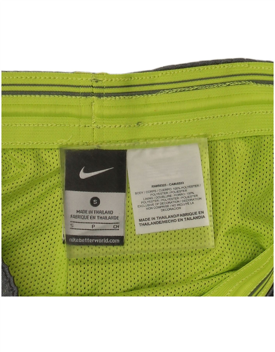 Damskie spodenki sportowe Nike Dri Fit UK 10, małe, szare, poliestrowe