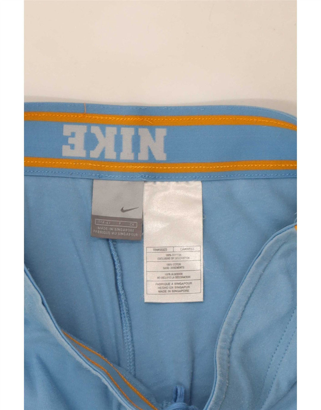 Damskie spodenki sportowe Nike UK 10 Małe, niebieskie, bawełniane