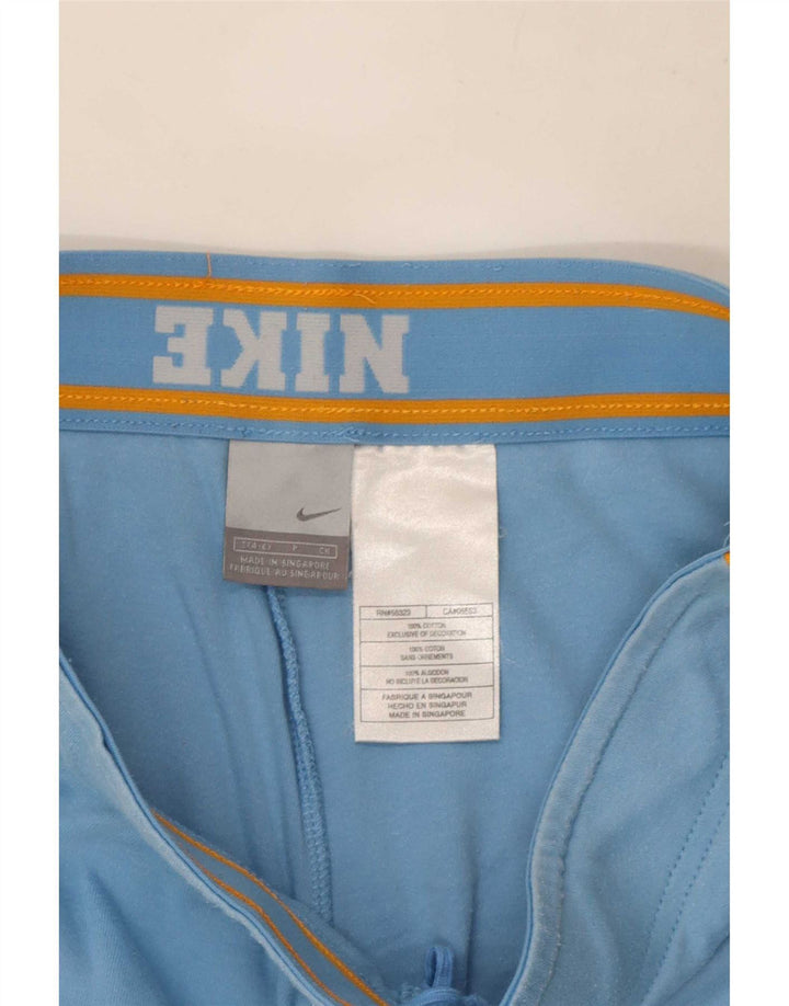 Damskie spodenki sportowe Nike UK 10 Małe, niebieskie, bawełniane