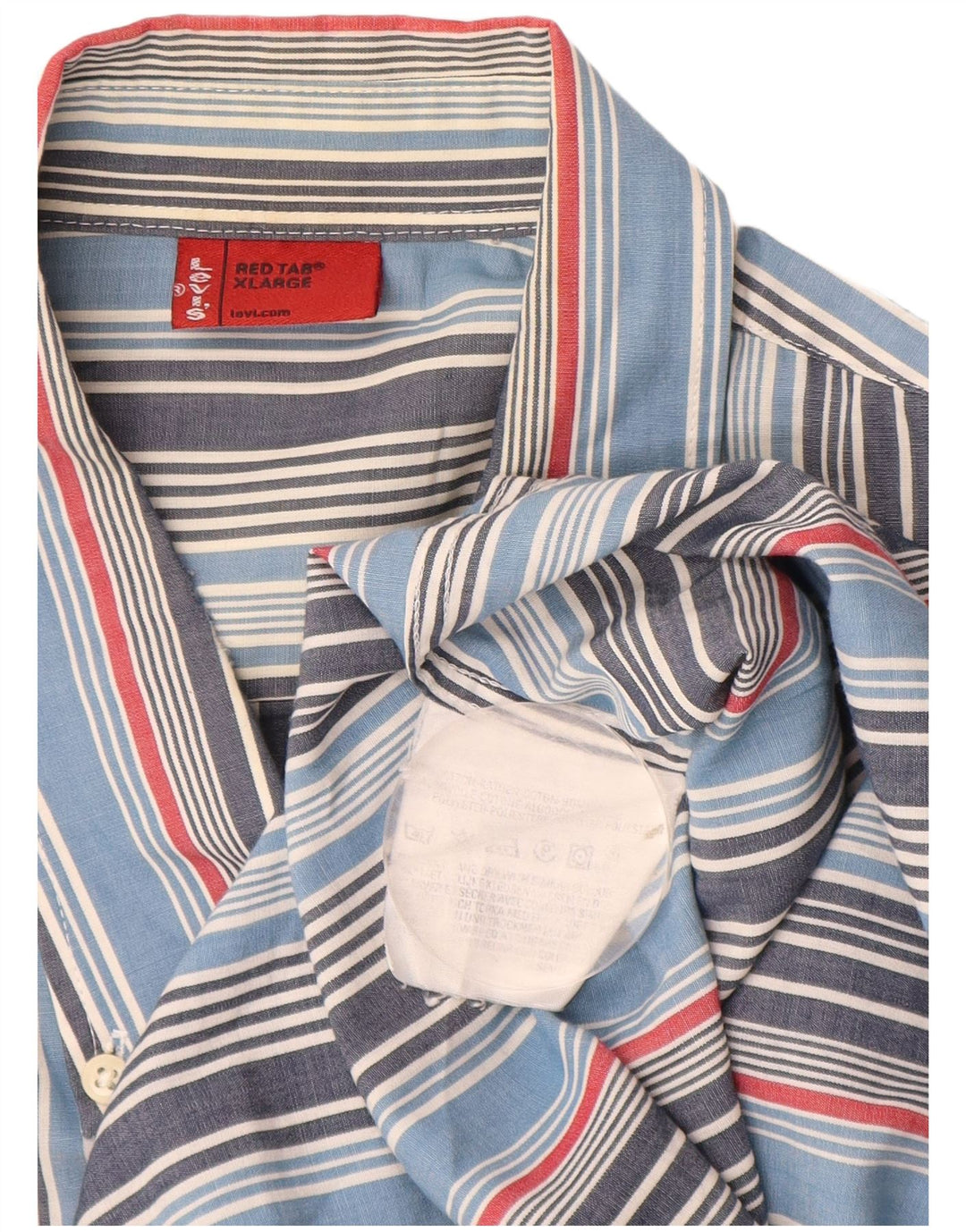 Koszula męska LEVI'S XL, bawełniana w niebieskie paski