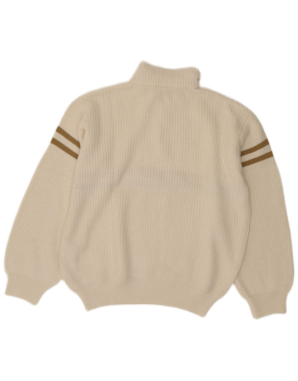 Męski sweter Fila z zamkiem błyskawicznym IT 54 XL, wełniany w białe paski