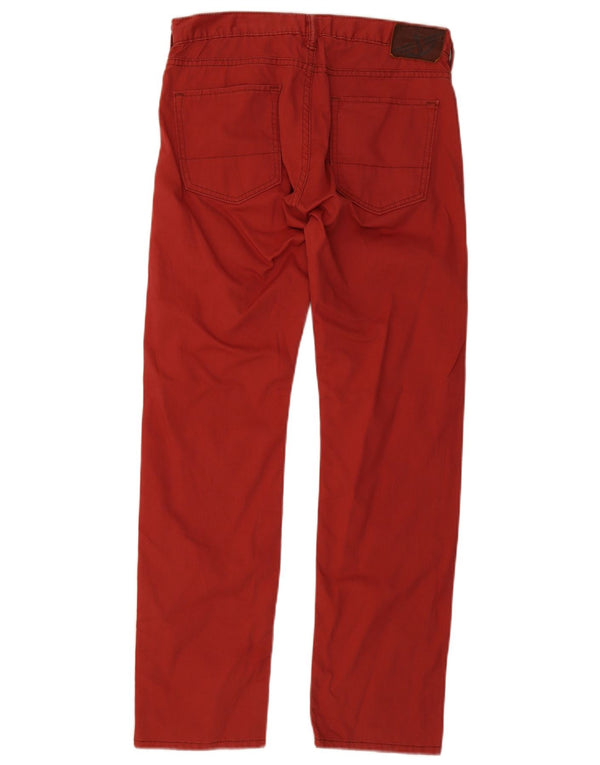 Męskie proste spodnie casual Dockers W30 L32 Czerwone bawełniane