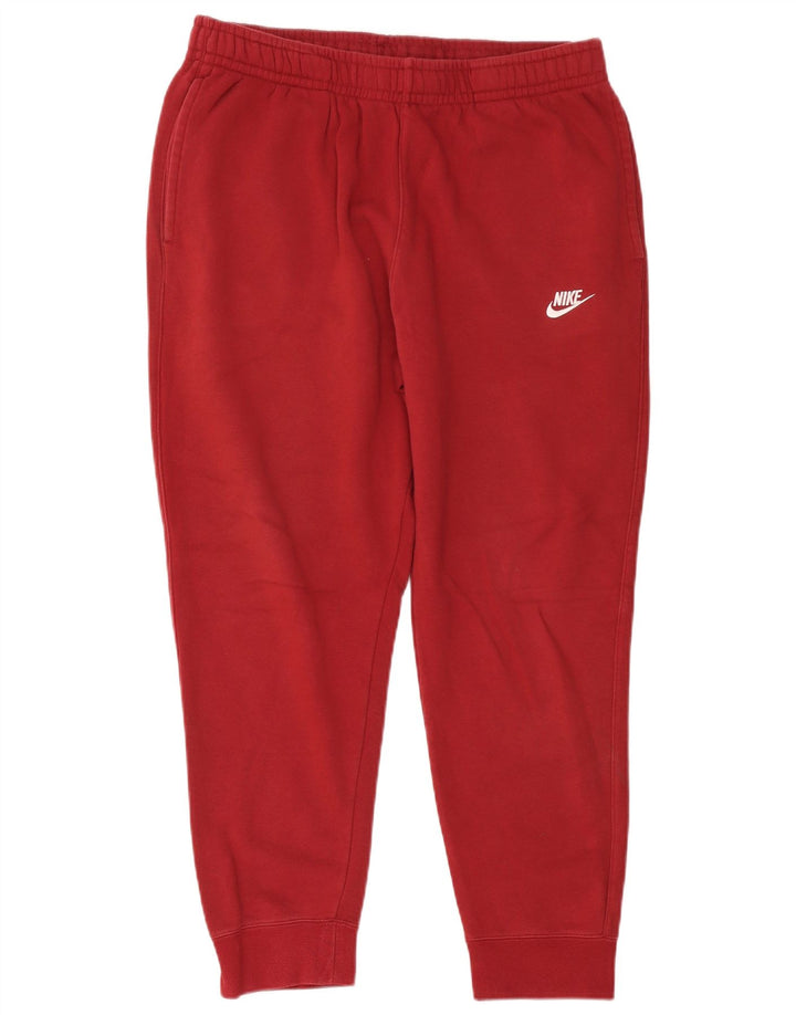 Męskie spodnie dresowe Nike XL, czerwone, bawełniane