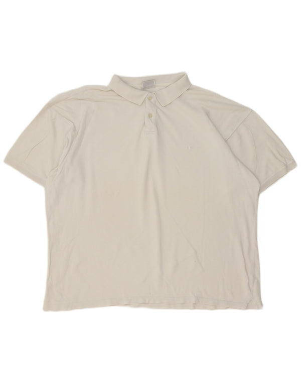 Męska koszulka polo Champion 2XL Biała bawełna