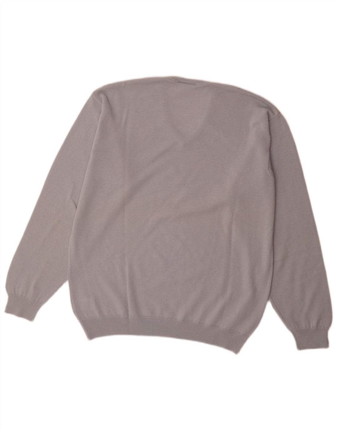 Lacoste Męski sweter z dekoltem w kształcie litery V, rozmiar 5, duży, niebieski, z dziewiczej wełny