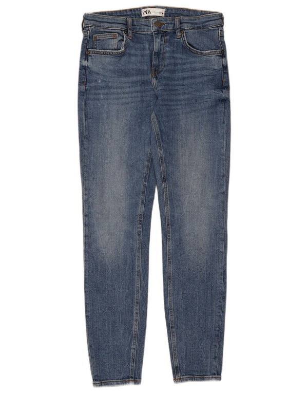Damskie jeansy skinny Zara EU 38 Small W28 L28 Niebieskie