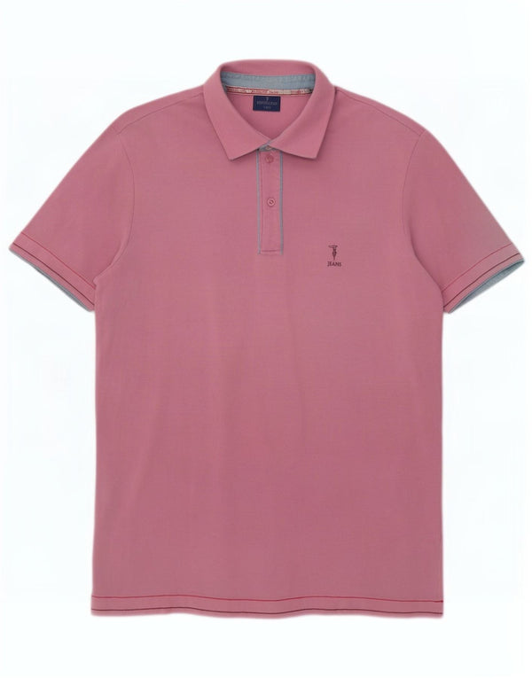 Męska koszulka polo Trussardi Jeans XL, różowa, bawełniana