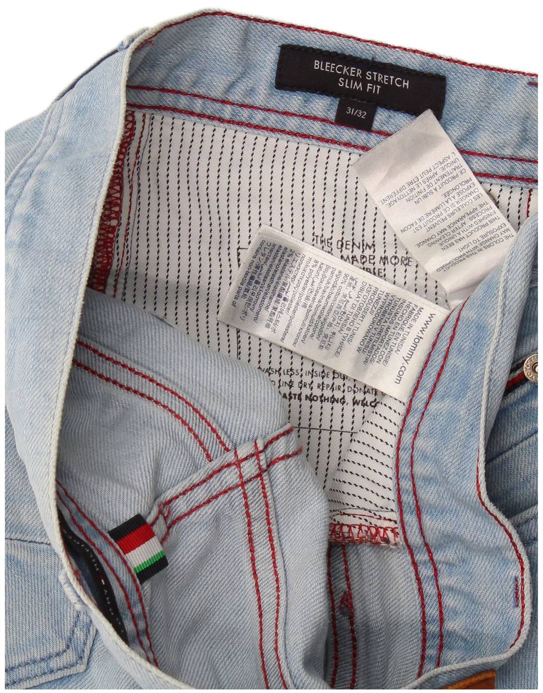 Męskie dżinsy Tommy Hilfiger Bleecker Slim W31 L29 Niebieska bawełna