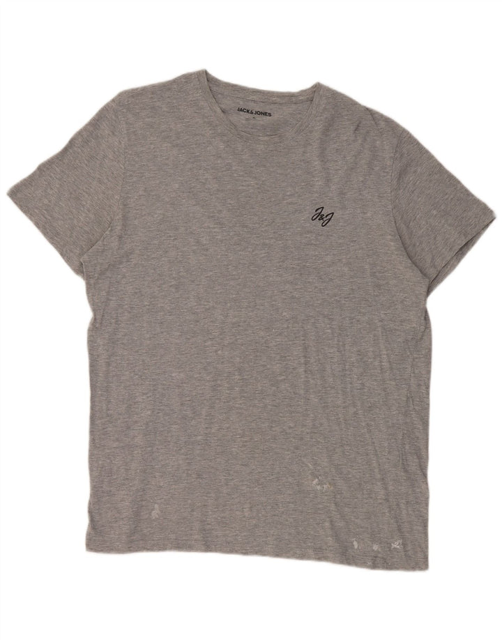 T-shirt męski Jack & Jones Top XL, szary, bawełniany