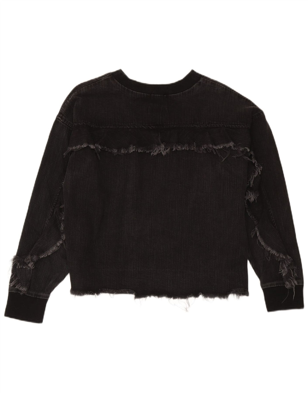 Sweter damski Zara UK 14, średni czarny, bawełniany