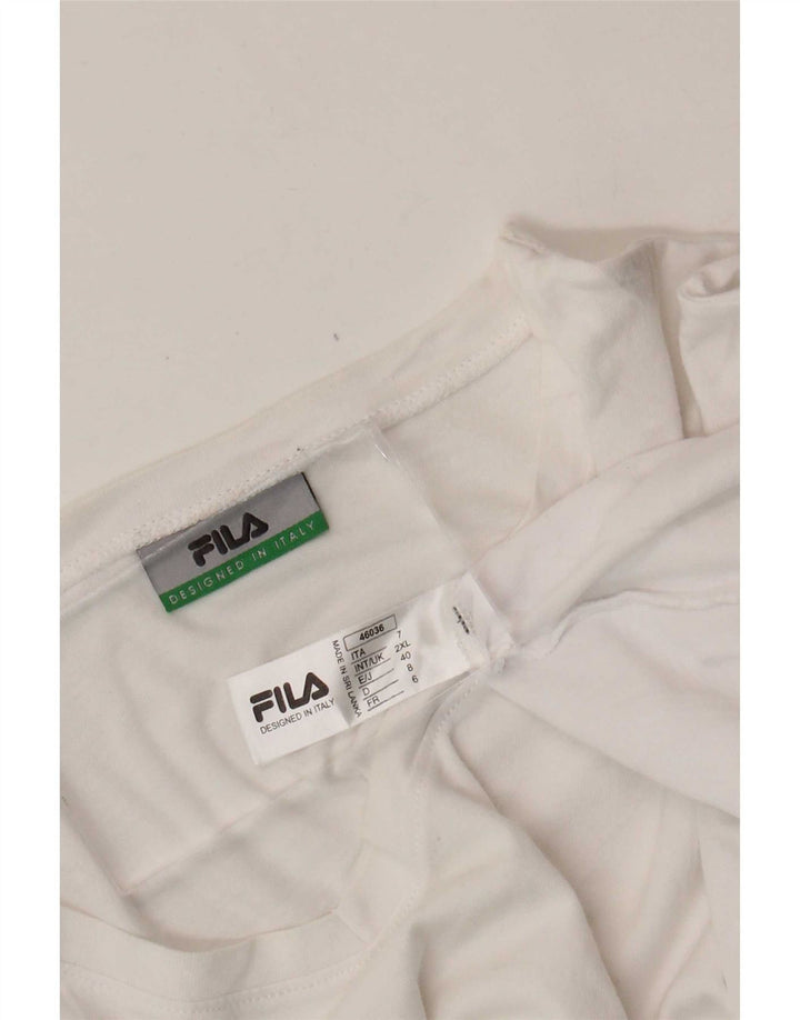 T-shirt męski Fila Top 2XL Biała bawełna