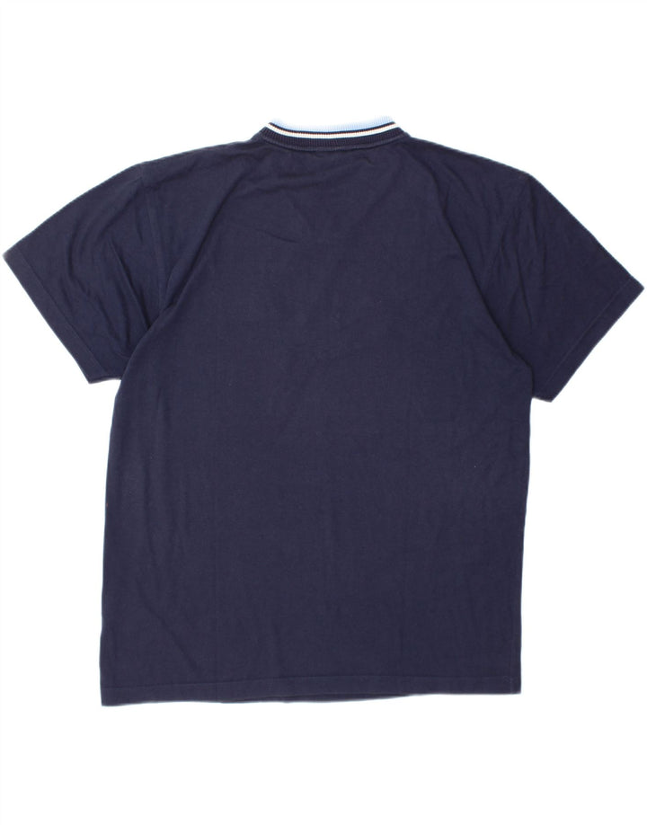 Męski T-shirt z grafiką PUMA, duży, granatowy, bawełniany