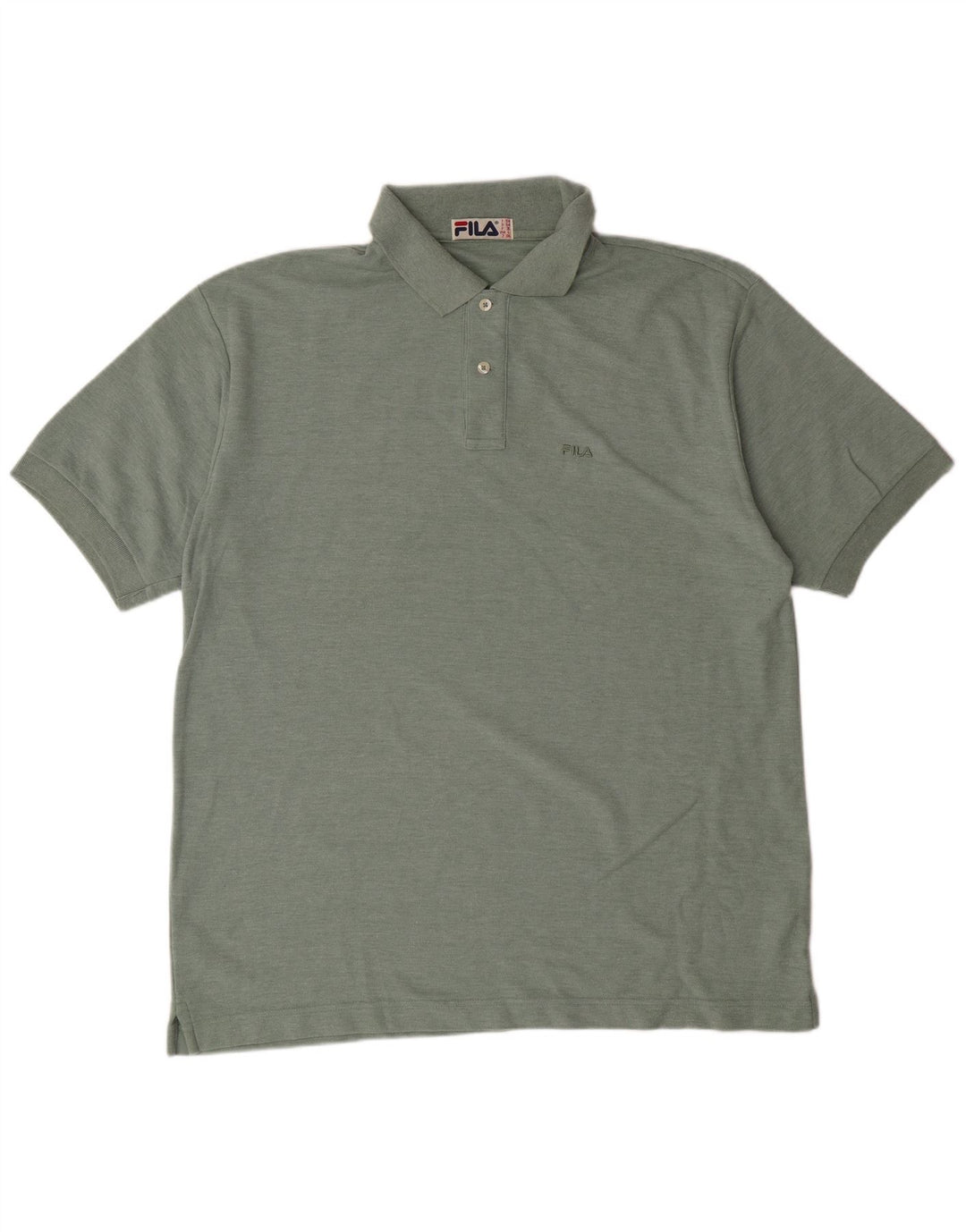 FILA Mens Polo Shirt IT 54 XL Khaki Cotton