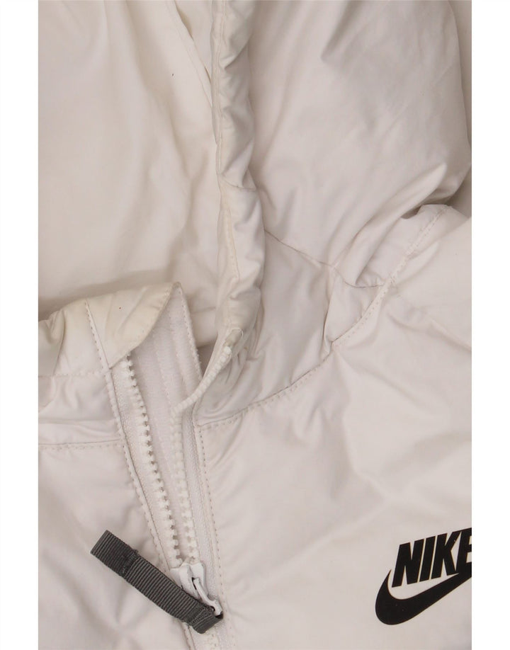 Chłopięca wyściełana kurtka z kapturem Nike 13-14 lat XL, wielokolorowa, z blokami kolorów