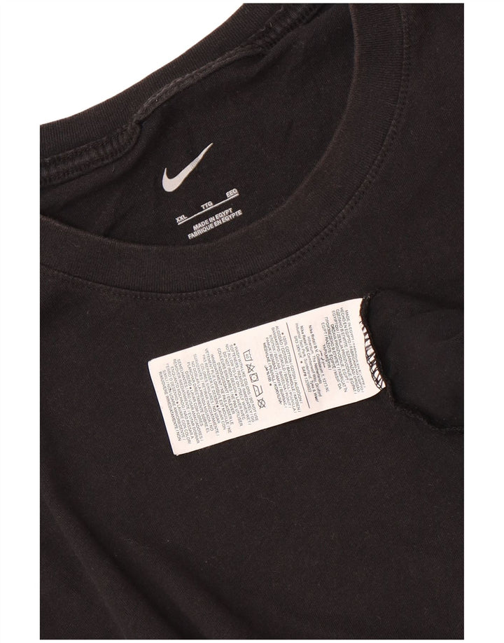 T-shirt męski NIKE Top 2XL, czarny, bawełniany