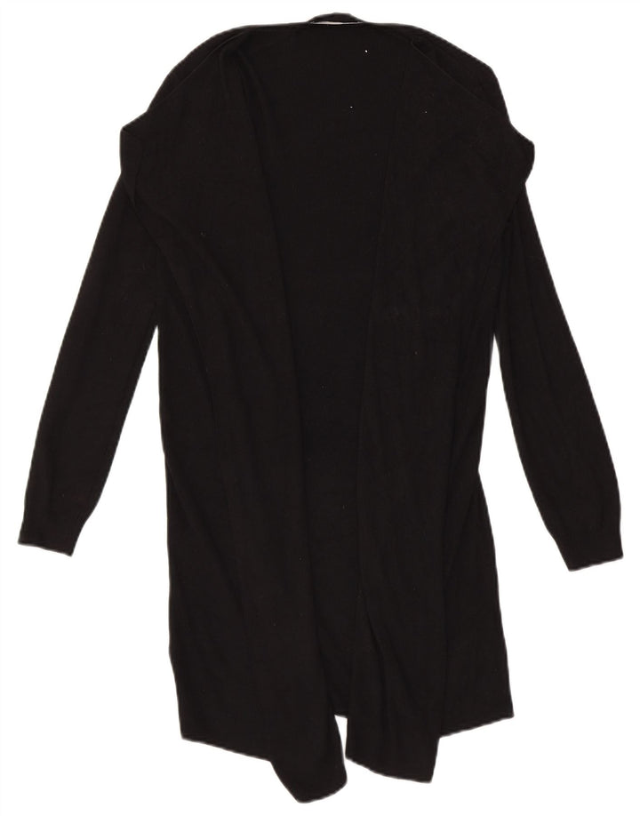 Marks & Spencer Damski sweter rozpinany o długim kroju, UK 10, mały, czarny