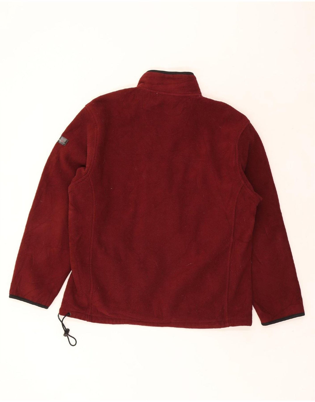 IZOD Mens Fleece Jacket UK 40 Large Burgundy Polyester Vintage Izod and Second-Hand Izod from Messina Hembry 