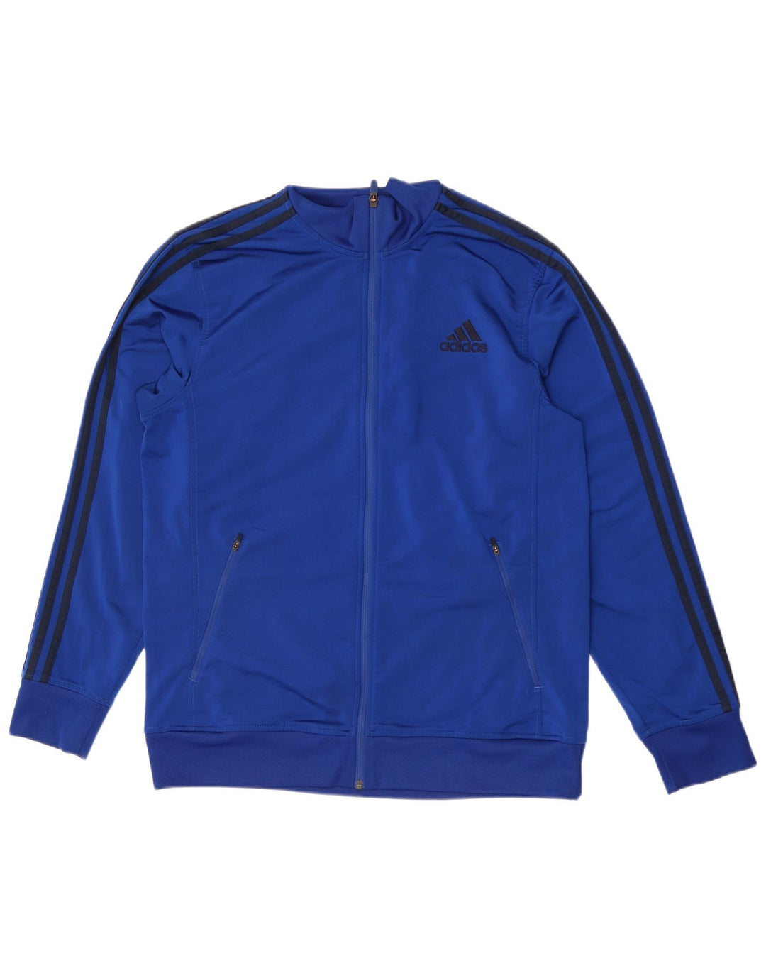 Adidas Męska bluza dresowa, duża, niebieska, poliestrowa