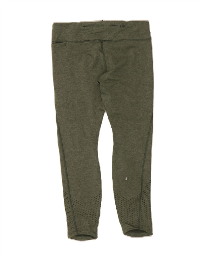 NIKE Womens Dri Fit Leggings UK 14 Large  Green Polyester Vintage Nike and Second-Hand Nike from Messina Hembry 