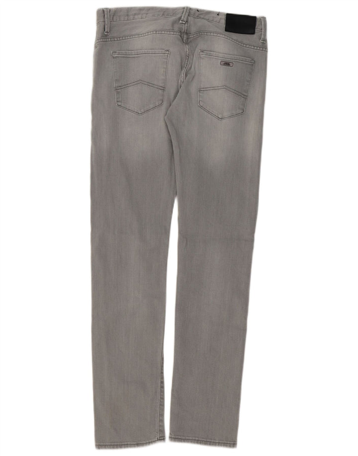 Armani Exchange Męskie jeansy slim W30 L32 Szara bawełna