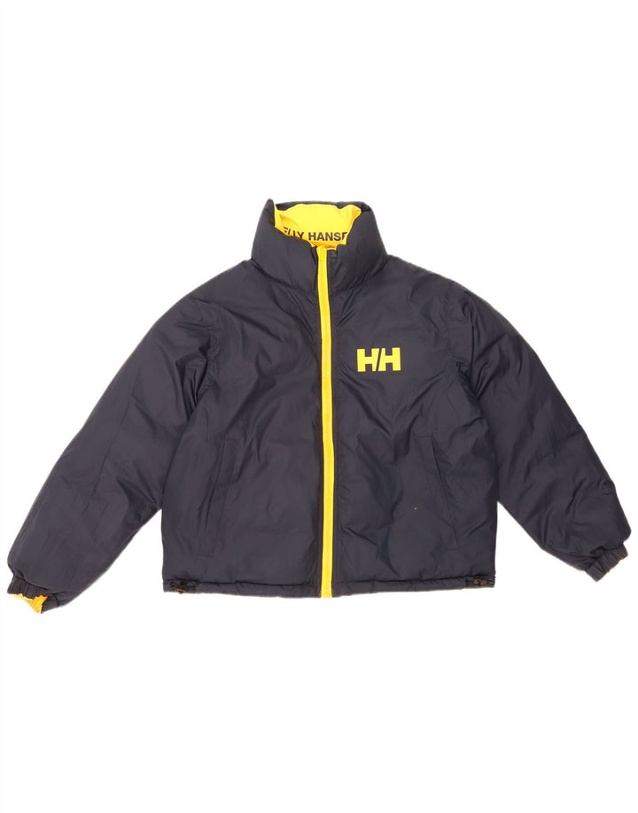 Damska dwustronna, oversize'owa kurtka wyściełana Helly Hansen UK 10, mała, żółta