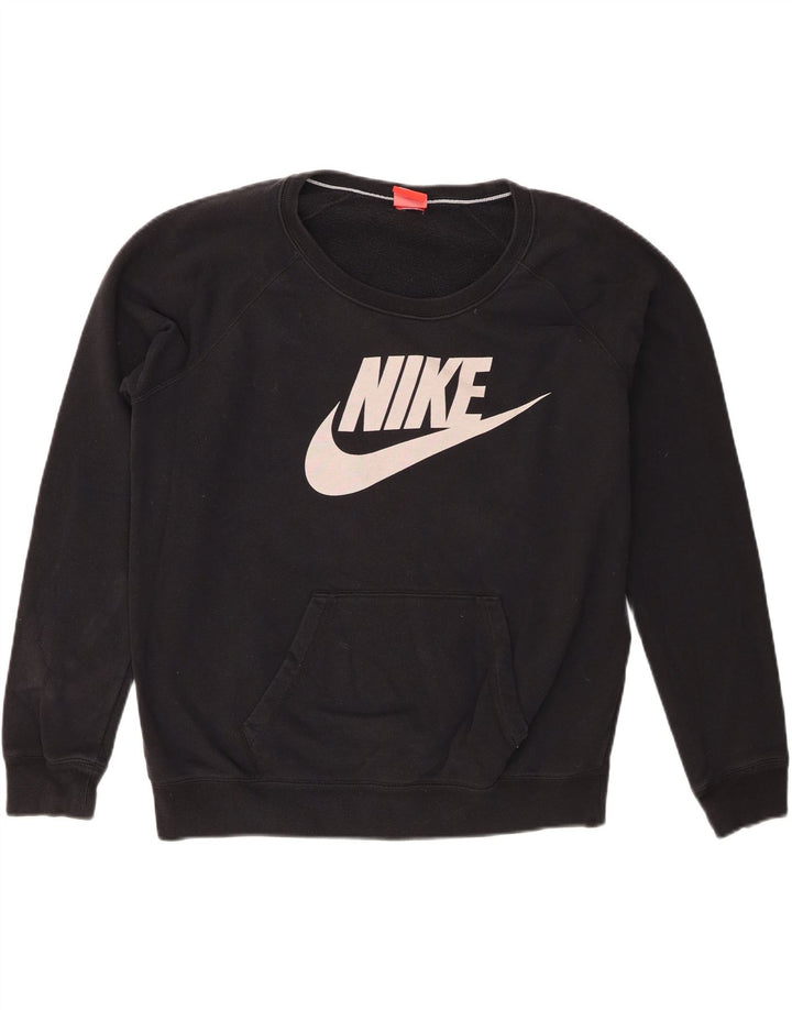 Męski sweter z grafiką Nike XL, czarny, bawełniany