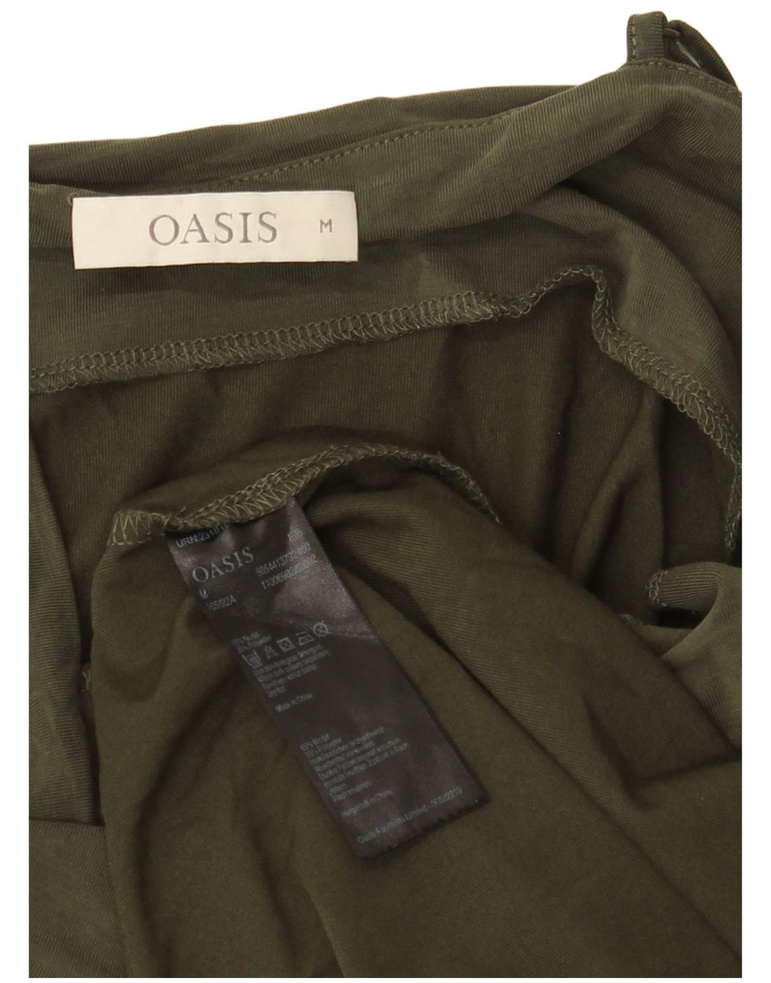 OASIS Womens Slip Dress UK 12 Medium Khaki Modal