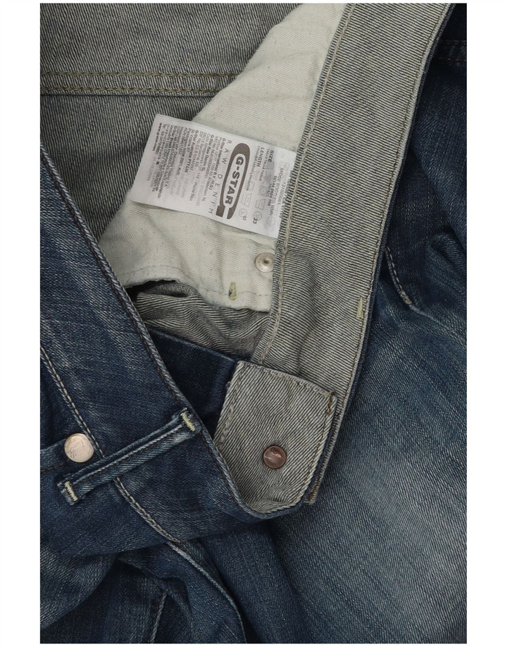 Damskie jeansy rozkloszowane G-Star W33 L32 Niebieskie bawełniane