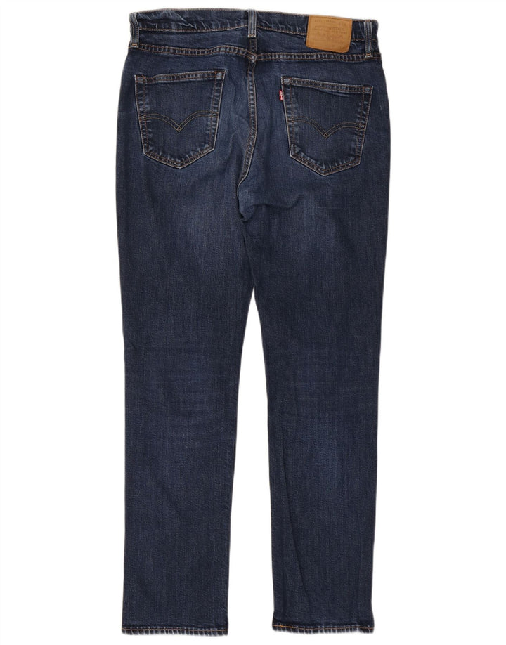 Męskie jeansy Levi's 511 Slim W34 L32 Granatowa bawełna
