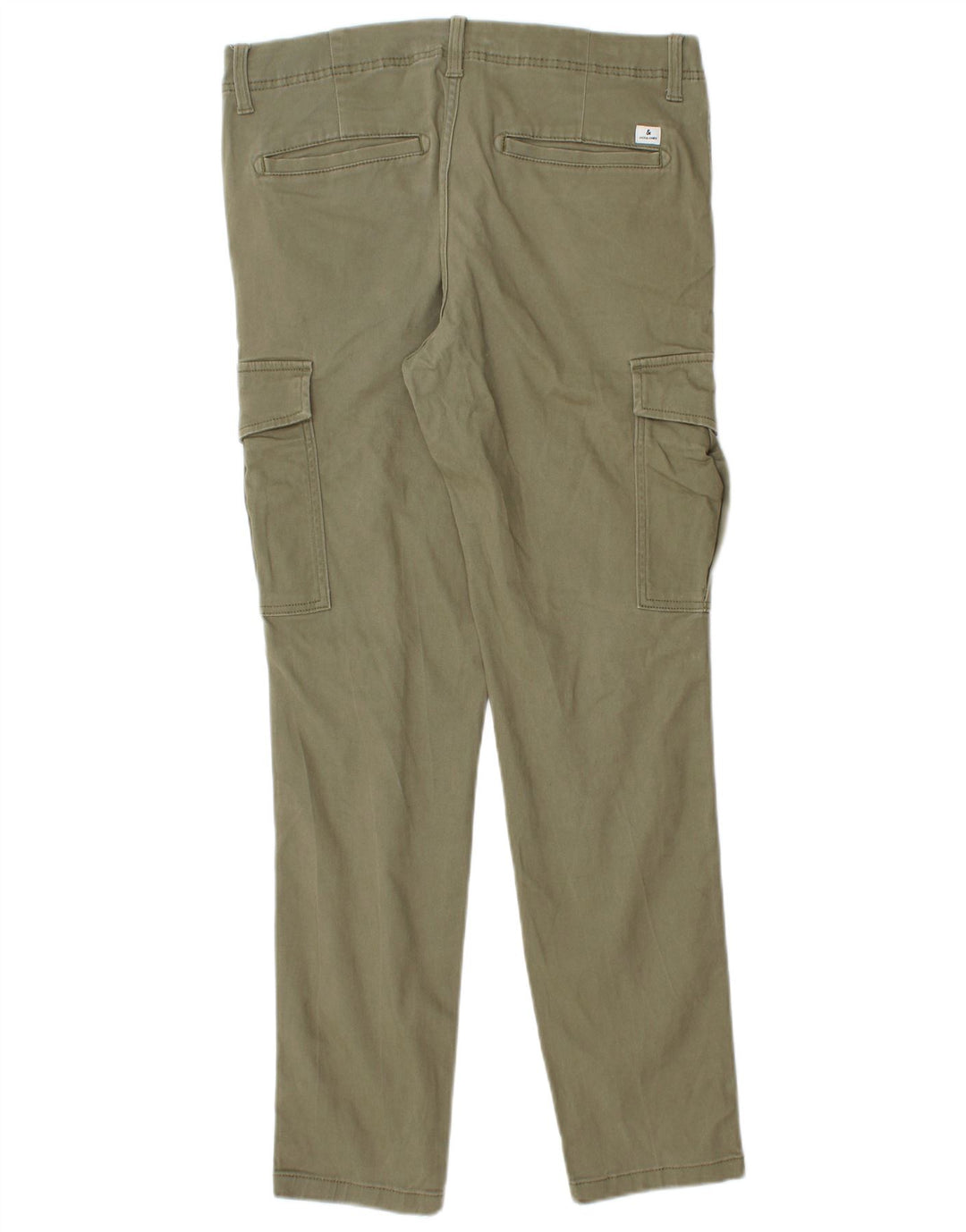 Męskie spodnie cargo Jack & Jones W32 L30, bawełna khaki