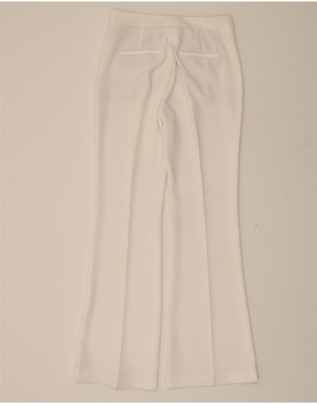 ZARA Womens Bootcut Chino Trousers Small W28 L32 White Vintage Zara and Second-Hand Zara from Messina Hembry 