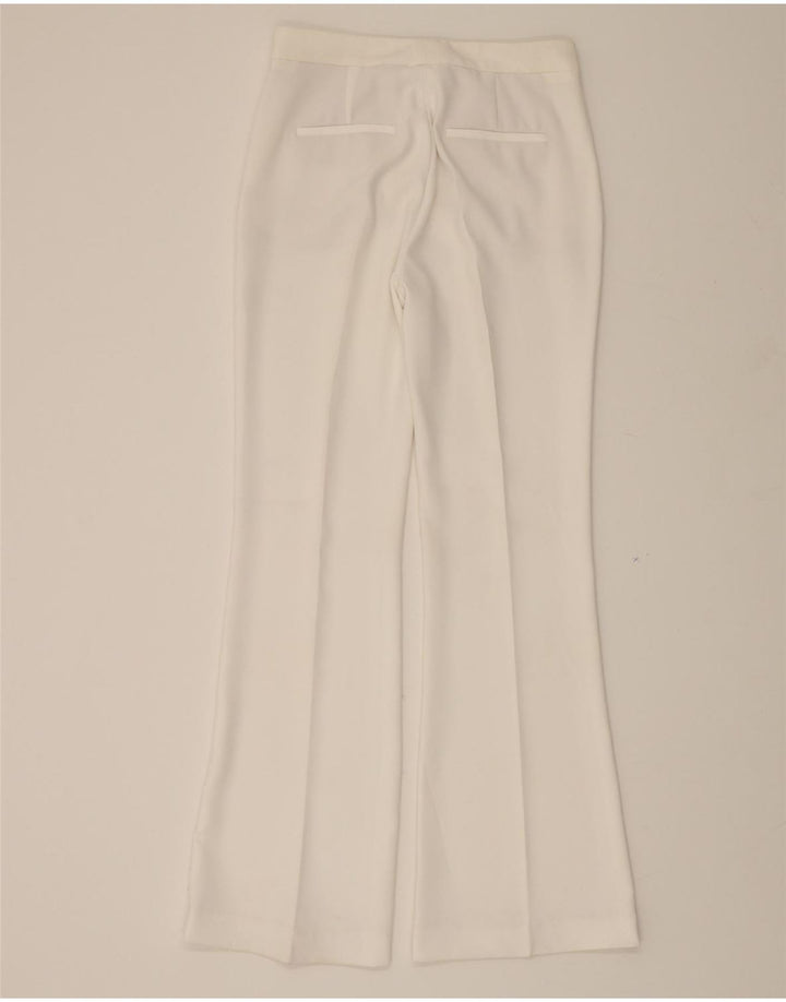 ZARA Womens Bootcut Chino Trousers Small W28 L32 White Vintage Zara and Second-Hand Zara from Messina Hembry 