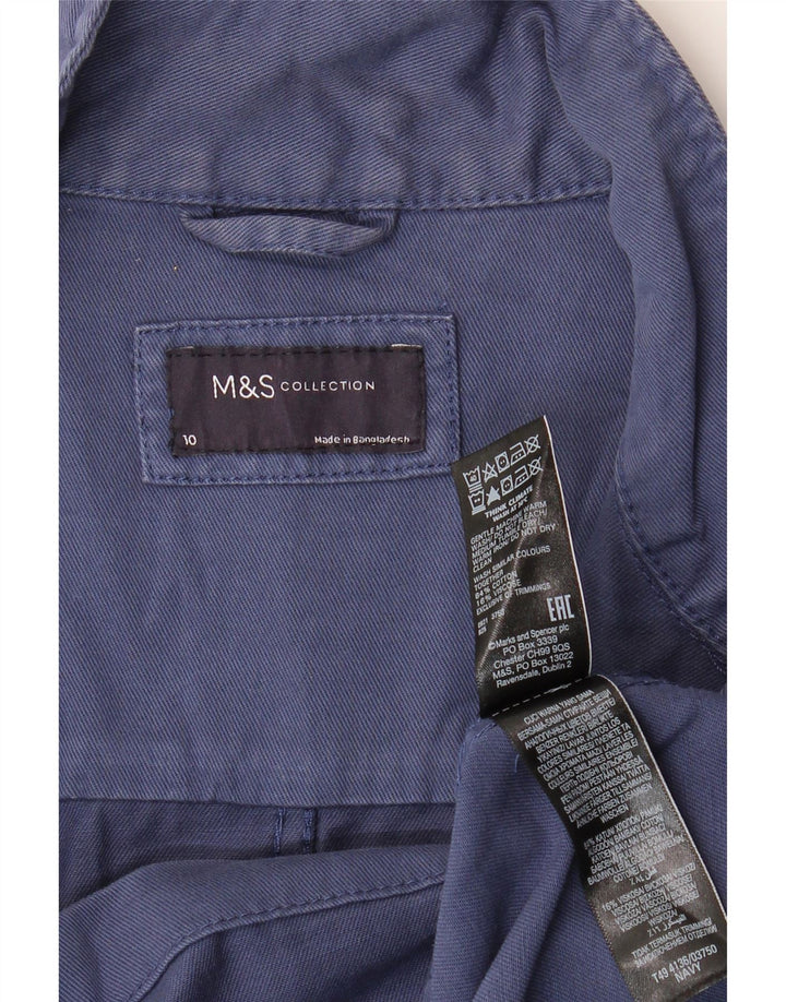 Marks & Spencer Damska kurtka oversize UK 10, mała, granatowa
