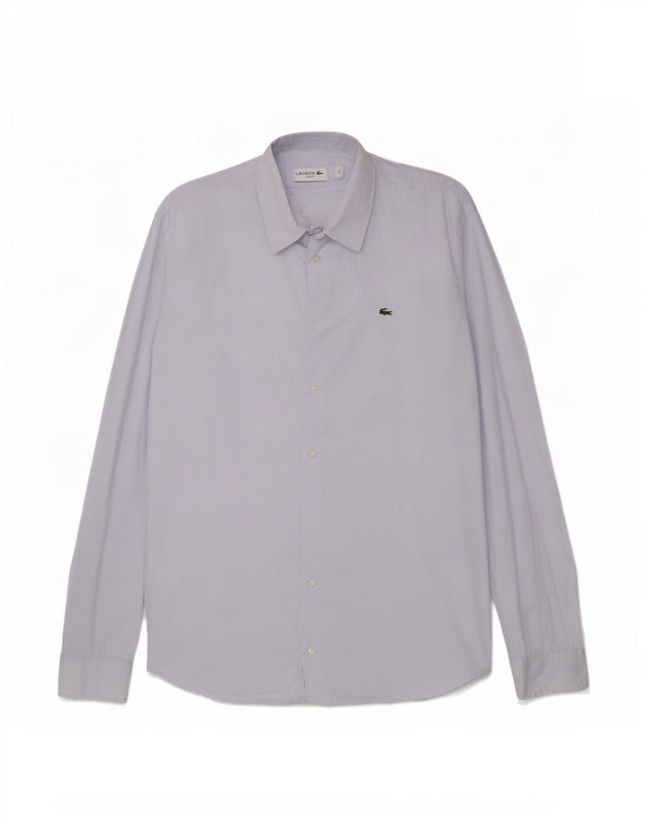 Koszula męska Lacoste Slim Fit, rozmiar 44 XL, niebieska, bawełniana