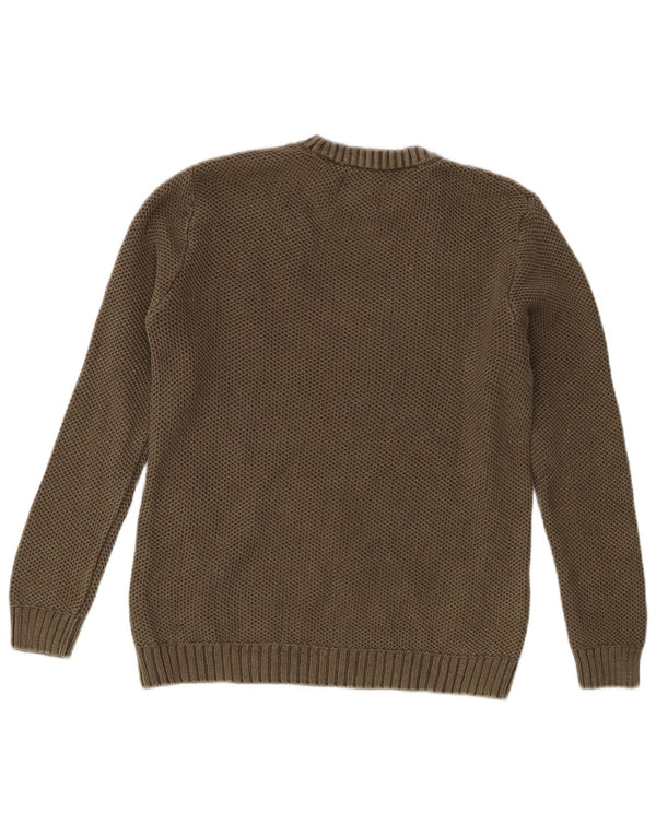 Sweter chłopięcy Zara z okrągłym dekoltem, 9-10 lat, khaki