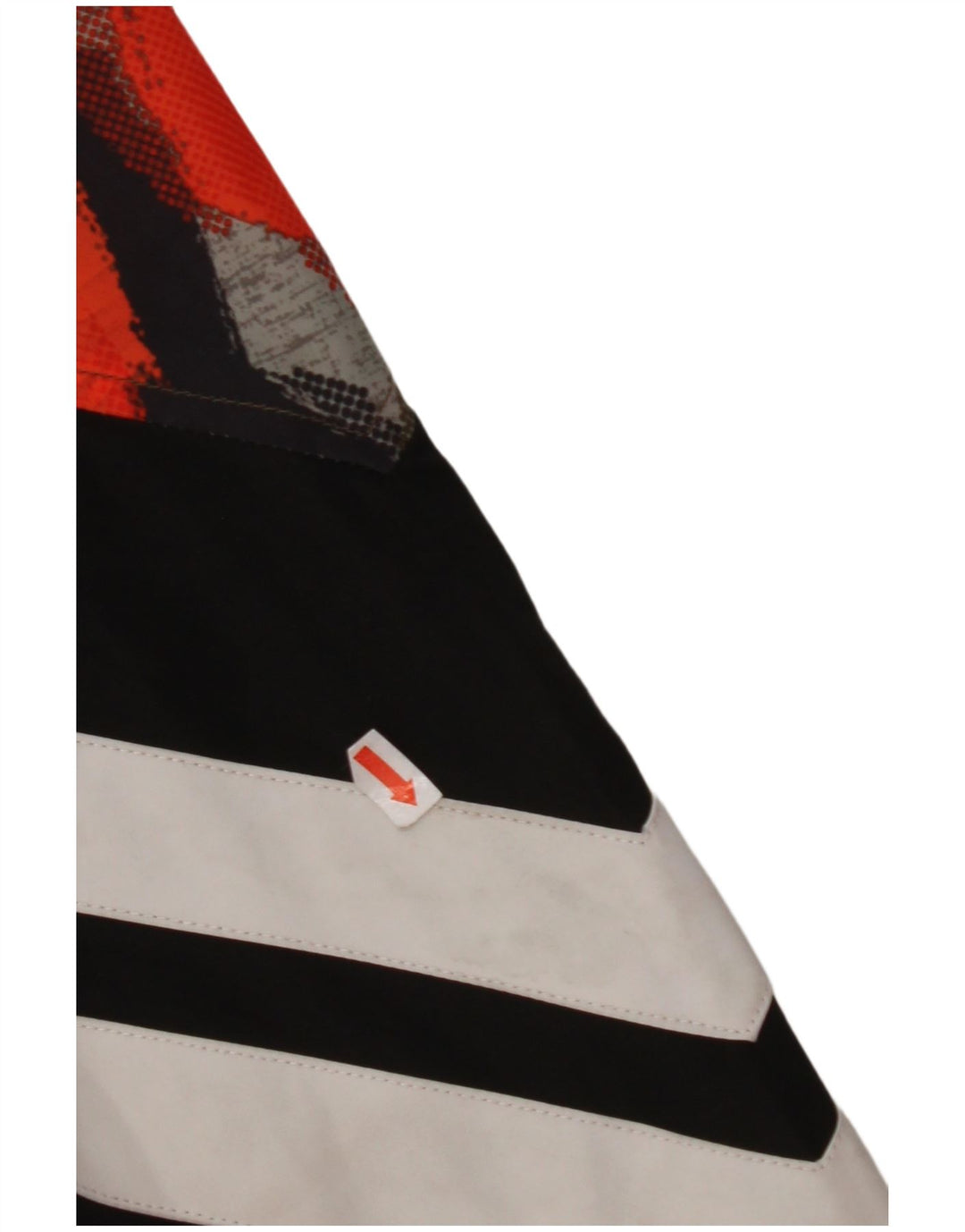 SUPERDRY Męska kurtka przeciwdeszczowa z kapturem i kapturem UK 40, duża, czarna w cętki