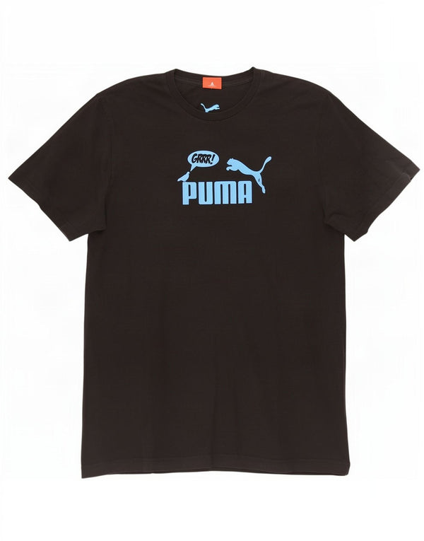 Męski T-shirt z grafiką Puma, XL, czarny