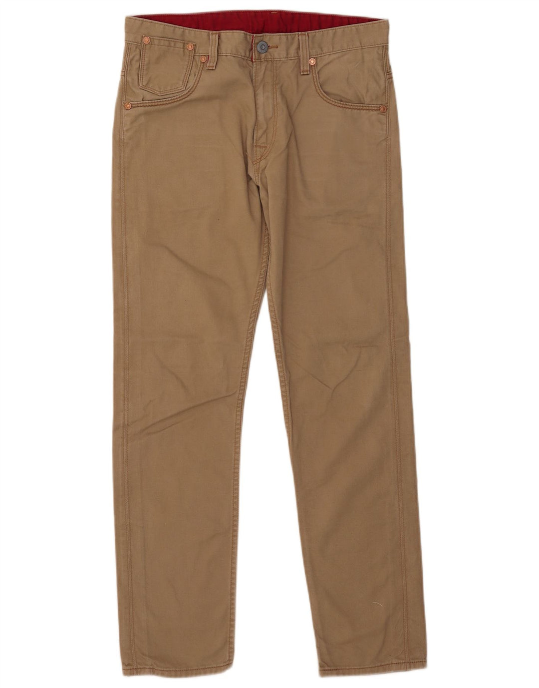 Męskie jeansy Levi's 508 Regular Tapered W31 L32 Beżowa bawełna