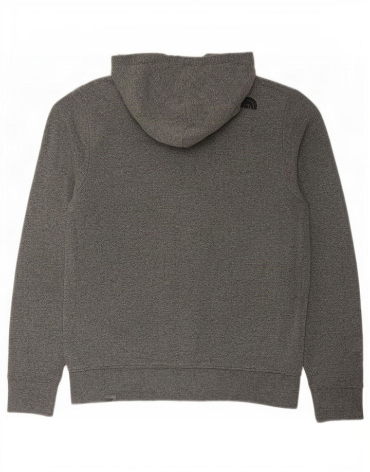 Męski sweter z kapturem i zamkiem The North Face, średnioszary, bawełniany