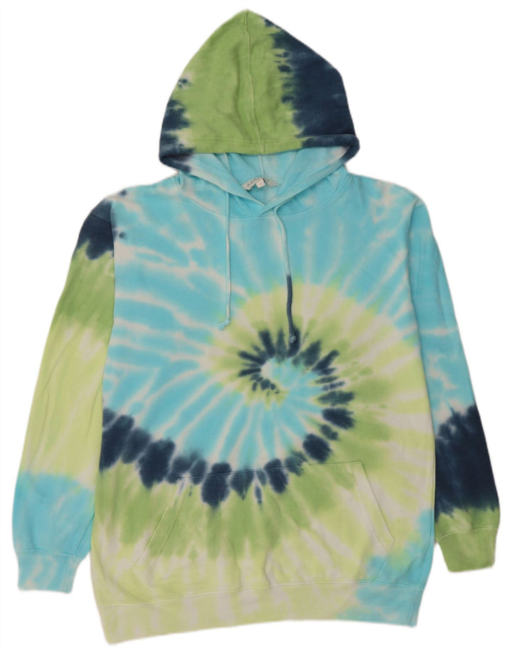 APRICOT Mens Hoodie Jumper Small Multicoloured Tie Dye Cotton